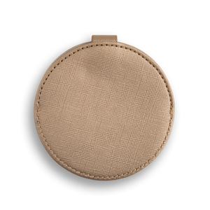 Personalized Cosmetic Brand <b>Compact</b> <b>Mirror</b> Wholesale PU Leather Portable Pocket <b>Mirror</b> - Product Image 2