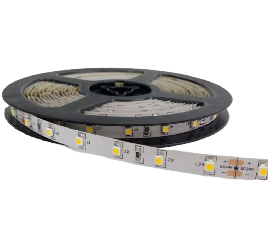 DC 12V 24V 따뜻한 흰색 빨간색 녹색 홈 유용한 5M CRI90 SMD3528 휴일 시간 장식 Led 스트립 조명