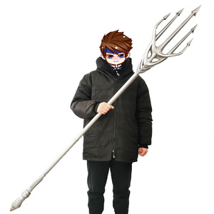 Liga <span class=keywords><strong>DE</strong></span> LA Justicia Aquaman's Matehr Metal Queen Atlanna Trident Aquaman Silver Trident - Product Image 1