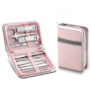 Ensemble de 26 coupe-ongles en acier inoxydable de haute qualité pour <span class=keywords><strong>pédicure</strong></span> et <span class=keywords><strong>manucure</strong></span> Sac à fermeture éclair Outil de beauté multi-usage Pince à cuticules - Product Image 4