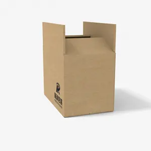 Kotak Karton Kraft Coklat Kemasan Karton Kotak Kardus Kemasan Kecil Bergelombang untuk Kemasan Pengiriman E-commerce