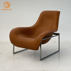 Direct usine personnalisé moderne italien relax canapé en cuir orange loisirs chaises salon loisirs <span class=keywords><strong>chaise</strong></span> <span class=keywords><strong>longue</strong></span> ensemble <span class=keywords><strong>de</strong></span> meubles - Product Image 3