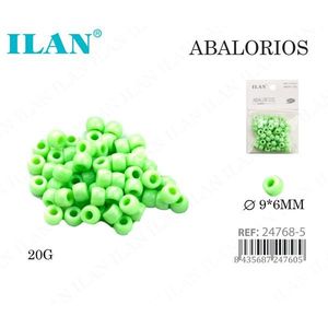 Perline a barilotto ILAN 9x6mm verdi 20g per la creazione di gioielli - Product Image 1