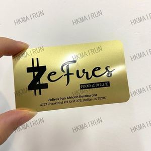 Good Selling Wholesale Cheap Custom Engraved Stainless Steel Laser Cut Name Black Metal Business Card Blank Cards\ Sign - Product Image 1