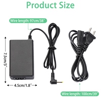 Chargeur mural domestique adaptateur secteur 5V pour cordon d'alimentation PSP 1000 2000 avec prise de chargeur EU US
