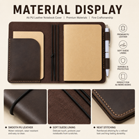 Carnet de voyage portable en cuir de style britannique vintage B6 avec lacets, journal de travail de haute qualité, coffret cadeau