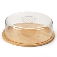 Plateau de service, support à gâteau, boîte de rangement pour beurre en bambou personnalisée, boîte à beurre, récipient pour beurre, plat à beurre de cuisine avec couvercle