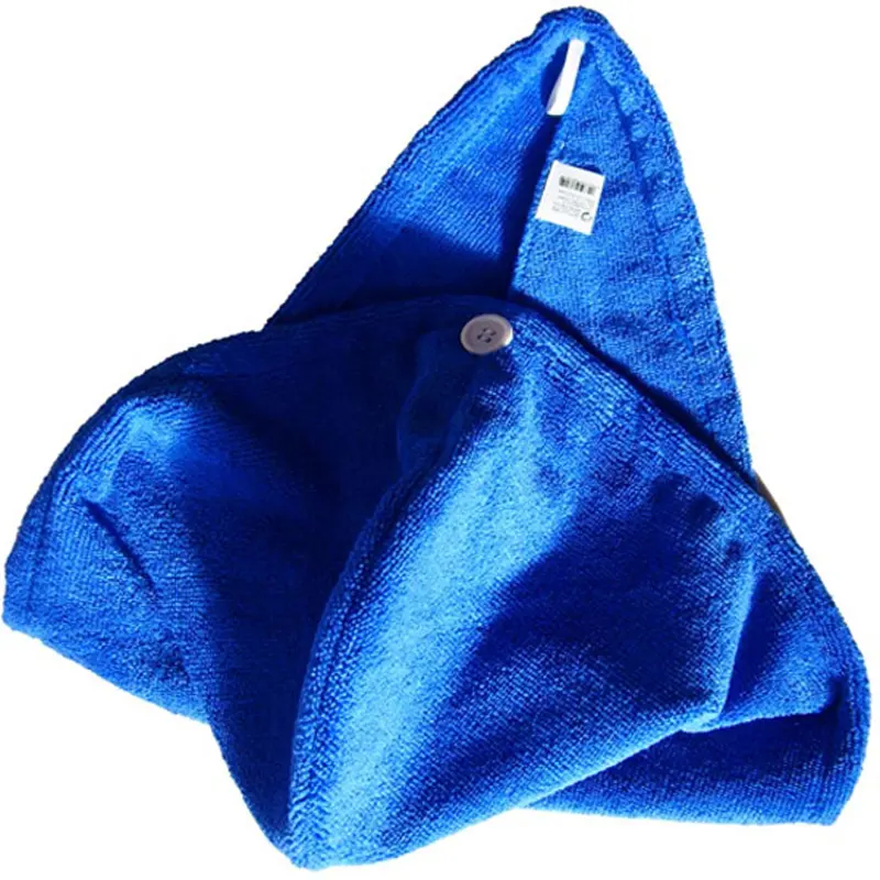 Turbante de cabelo de microfibra de secagem rápida, toalha retangular confortável para banho e casa, padrão sólido, logotipo personalizado, amostras grátis