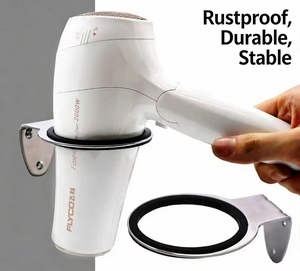 Soporte para Secador de Pelo para Salón de Belleza, Soporte de Acero Inoxidable para Conducto de Aire, Soporte de Pared para Baño de Salón de Belleza, Montado en la Pared - Product Image 5