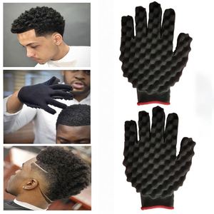 Guantes de Esponja Mágica Personalizados al por Mayor para Rizos y Ondas, Cepillo de Una Cara para Cabello Afro para Hombres Negros - Product Image 1