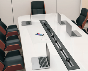 Sistema de Riel Eléctrico Empotrado de 100 cm con Enchufe de Superficie Oculto, Interruptor de 32 A, Enchufe de Pared Extraíble, Certificación EAC y CE - Product Image 2