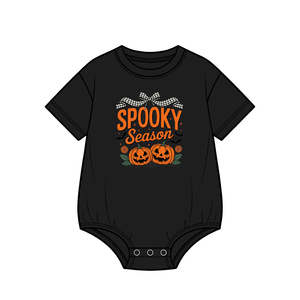 Disfraz de Halloween de algodón para recién nacido, mono, camiseta de manga corta para mamá, negro, diseño personalizado, conjunto familiar a juego para bebé - Product Image 3