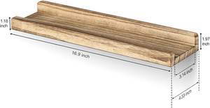 Estantería de Pared Estante de Madera Estantes Colgantes Repisas Flotantes Estantes de Pared Flotantes de Madera - Product Image 2