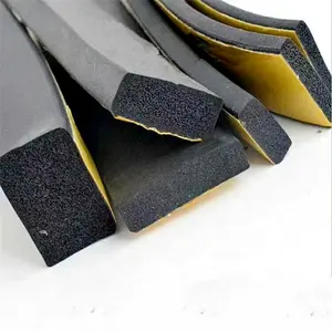 waterproofing NBR EPDM sponge foam soft VMQ silicone rubber PVC solid weather extruded sealing strip profiles