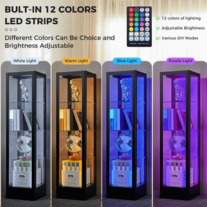 צעצועים זולים המציגים תצוגה קמעונאית זקופה עם מסך אור הוביל תצוגה ארון תצוגה של ארון תצוגה - Product Image 2