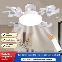 Ventilateur de Plafond COYOLED LED en Forme de Drone avec Télécommande et Lumière E27 pour la Maison