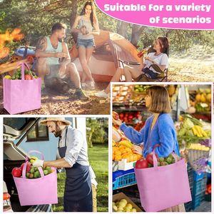 Foldable Reusable Bulk <strong>Shopping</strong> <strong>Bags</strong> Non-Woven Grocery Handbag Garbage Socks Garments Shoes Recyclable Print Non Woven Tote <strong>Bag</strong> - Product Image 5