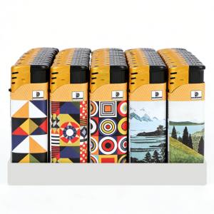 Encendedores de Cigarrillos de Gas Recargables, Resistentes al Viento, de Plástico Electrónico Personalizados, con <span class=keywords><strong>Luz</strong></span> LED, los Más Vendidos de Fábrica al Por Mayor - Product Image 2