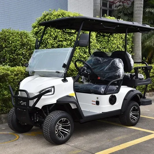 Borcart Manufactures Supply Low Price Golf Cart 4 Seater Low Chassis Acid Lithium Battery Electric Golf Cart Club Car
