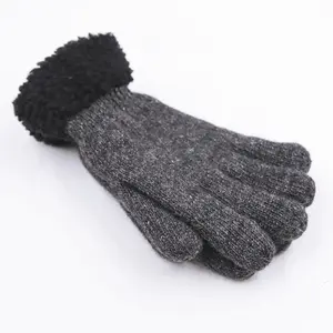 Зимние трикотажные перчатки для мужчин и женщин