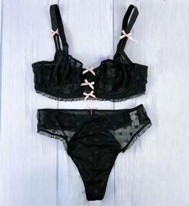 Ensembles <span class=keywords><strong>soutien</strong></span>-<span class=keywords><strong>gorge</strong></span> et slip grande taille 2 pièces Lingerie sexy string 32-40 D DD <span class=keywords><strong>E</strong></span> F FF G GG H HH J sous-vêtements pour femmes bonnet complet dentelle - Product Image 4