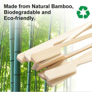 Dùng Một Lần 15 Cm 15 Cm Trắng <span class=keywords><strong>FSC</strong></span> Tre Mái Chèo Teppo Xiên Của Logo - Product Image 3