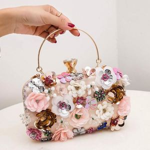 Sacs à main et sacs à bandoulière pour femmes, en gelée transparente, avec des perles de fleurs, de style designer de luxe - Product Image 3