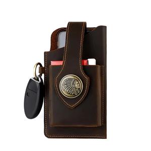 रेट्रो पु चमड़े के सार्वभौमिक बेल्ट पैक बैग लूप कमर होल्स्टर मामले आईफ़ोन सैमसंग हूवी xiai - Product Image 1