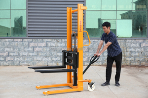 Machinery <strong>Manual</strong> Hand <strong>Hydraulic</strong> Forklift Pallet <strong>Stacker</strong> Used in Warehouse Storage <strong>Lift</strong> Truck Portable Hand <strong>Stacker</strong> - Product Image 4