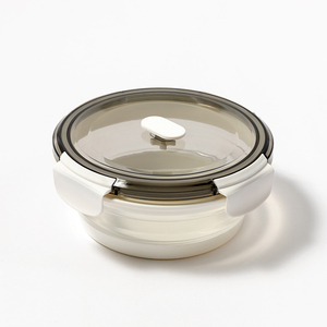 Sinh Thái Thân Thiện Với Vòng 1000Ml Bị Rò Rỉ Bằng Chứng Chịu Nhiệt Silicone Đóng Mở Bento Hộp Ăn Trưa <span class=keywords><strong>Container</strong></span> Lưu Trữ Thực Phẩm - Product Image 3