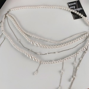 <span class=keywords><strong>Ceinture</strong></span> de chaîne de taille multi-couches en perles pour femmes, mode, réglable, grosses perles, chaîne de <span class=keywords><strong>ceinture</strong></span>, perles, pompon, chaîne de corps pour le ventre - Product Image 4