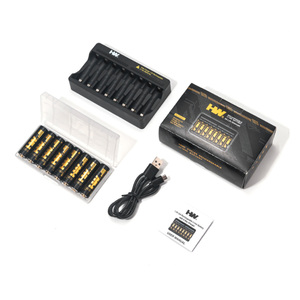 8in1 Bộ <span class=keywords><strong>AA</strong></span> LR6 1.5V 3500mwh <span class=keywords><strong>lithium</strong></span> có thể sạc lại Ion pin với bộ sạc <span class=keywords><strong>14500</strong></span> hình trụ pin <span class=keywords><strong>lithium</strong></span> gói - Product Image 6