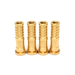 Piezas de latón Costrom Cnc de alta precisión, accesorios de latón torneados CNC para conexiones de sistemas hidráulicos industriales - Product Image 2