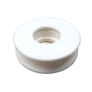 CR2002-B04B05 High Precision White Solid Ceramic Pulley Part