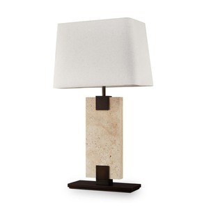 Lámpara de mesa rectangular moderna con luz LED E27 y control de interruptor para el hogar, sala de estar, dormitorio, recepción de hotel. - Product Image 2