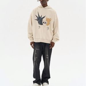 Sudadera con Capucha Extra Grande Personalizada de 420 g/m²/500 g/m², 100 % Algodón, para Otoño, para Hombre - Product Image 4