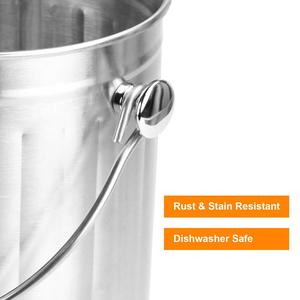 Poubelle à compost de table de cuisine pour les déchets organiques et l'épluchage Seau de stockage fonctionnel pour la gestion des déchets - Product Image 4