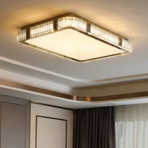 Gran oferta, iluminación Zeal de acero inoxidable y cristal LED, luz de techo rectangular de lujo moderna para sala de estar, dormitorio IP44 - Product Image 6