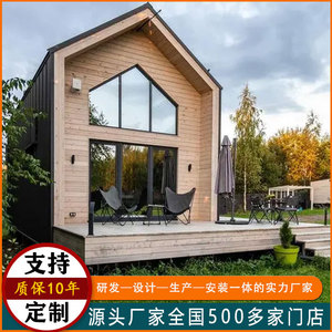Casa de Verano Moderna de Madera, Madera Tratada a Presión, Refugio al Aire Libre para Acampar - Product Image 4