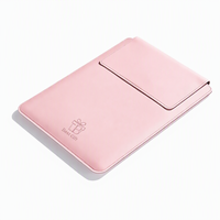 Étui pour ordinateur portable en cuir PU avec logo embossé, bord cousu, imperméable, sac intérieur pour tablette PC