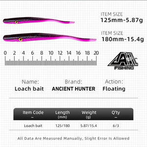 Aparejos de pesca de cazador antiguo, 125mm, 180mm, señuelo de pesca suave Crazy Slug, lubina, cebo Artificial, gusano de silicona, sábalo, Anguila, pescado de aguja - Product Image 6