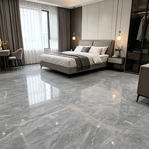 Piastrella in Ceramica Lucida Grigio Scuro 300x600mm, Resistente alle Macchie e Antiscivolo, per Ville Moderne, Sale e Bagni, Prezzo di Fabbrica - Product Image 3