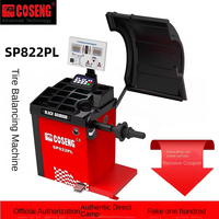 Équilibreuse de pneus à lévitation magnétique Coseng SP811PL avec positionnement laser et blocage pneumatique, machine à changer les pneus