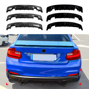 AMP-Z F22 fibra di carbonio nero Splitter auto diffusore paraurti posteriore per <span class=keywords><strong>BMW</strong></span> <span class=keywords><strong>serie</strong></span> <span class=keywords><strong>2</strong></span> F22 F23 <span class=keywords><strong>M</strong></span> Sport 2014-2019 accessori auto - Product Image 1