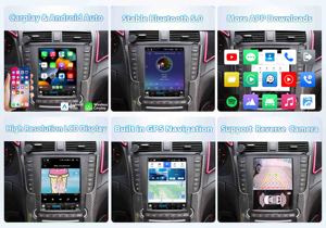 Reproductor Multimedia con Pantalla Táctil de 10.4 Pulgadas, Navegación GPS, Carplay Inalámbrico, Radio Estéreo para Automóvil Android para Honda Acura TL 2004-2008 - Product Image 3
