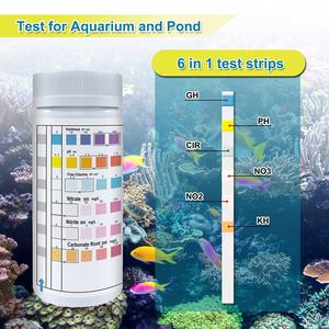 <span class=keywords><strong>Kit</strong></span> de <span class=keywords><strong>test</strong></span> de la qualité de l'eau 6 en 1, bandelettes de <span class=keywords><strong>test</strong></span> de l'eau PH <span class=keywords><strong>GH</strong></span> KH NH2 NH3 - Product Image 4