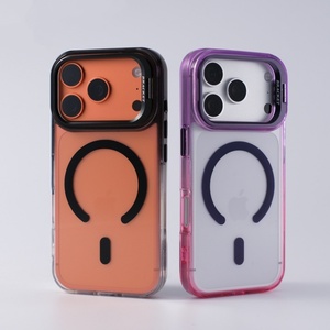 เคสโทรศัพท์ใสแบบแม่เหล็กสำหรับ iPhone 18 13 17 Pro Max 14 15 16 Plus พร้อมขายึดเลนส์แบบซ่อน ป้องกันด้านหลัง - Product Image 3