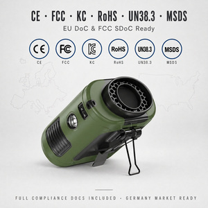 Ventilador de Cintura LED Recargable USB Mini Socool, Batería de 10000 mAh, Portátil, Energía de Emergencia SOS, OEM ODM para Uso en Exteriores, Plástico - Product Image 2