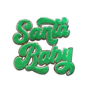 Groothandel Op Maat Rood Groen Santa Borduurwerk <span class=keywords><strong>Patch</strong></span> Claus Kerst Ijzer Op Letter <span class=keywords><strong>Patch</strong></span> Kleding Decoratie Chenille Patches - Product Image 2