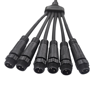 Connecteur de câble répartiteur en Y en PVC étanche IP67, 1 prise mâle/femelle multi-ports, faisceau de câbles pour modules d'éclairage LED extérieur - Product Image 1